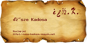 Ősze Kadosa névjegykártya